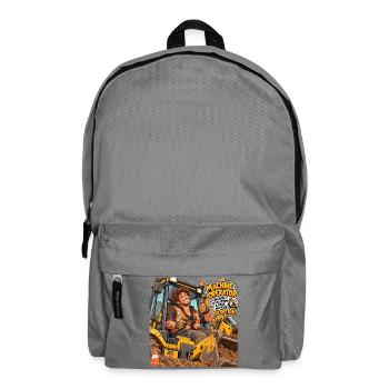 Maschinenbediener: Baugeist - Rucksack - Mittelgrau - Vorne