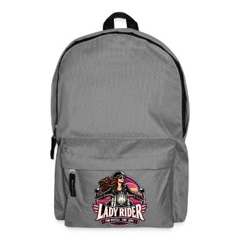 Lady Rider Motorradheldin - Rucksack - Mittelgrau - Vorne