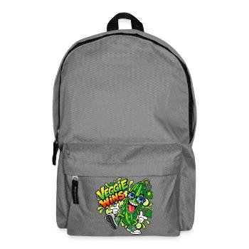 Veggie Wins Gurke - Rucksack - Mittelgrau - Vorne