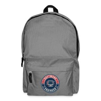 Vintage Software Engineer Code Terminal Patch Top - Rucksack - Mittelgrau - Vorne