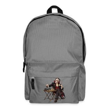 Vampirischer Gentleman am Schach - Rucksack - Mittelgrau - Vorne