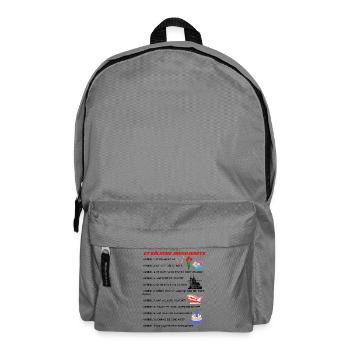 Kölsches Grundgesetz lustige Geschenkidee  - Rucksack - Mittelgrau - Vorne
