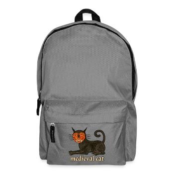 Mittelalterliche Katze - Rucksack - Mittelgrau - Vorne