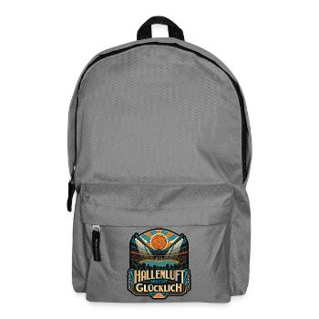 Hallenluft macht glücklich Handball Arena Shirt - Rucksack - Mittelgrau - Vorne