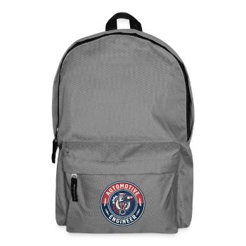 Kolbenabzeichen des Vintage Automotive Engineer-Motors - Rucksack - Mittelgrau - Vorne