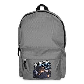 Nicht Schlafen 99% AFK Gamer - Rucksack - Mittelgrau - Vorne