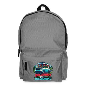 Bollenhut Busreise Abenteuer - Rucksack - Mittelgrau - Vorne