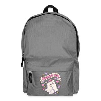 Introvert Mode Geist mit Blumenkranz - Rucksack - Mittelgrau - Vorne