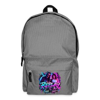 REPLAY – SATO x COOKIE | Neon Streetwear - Rucksack - Mittelgrau - Vorne