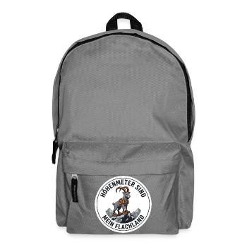 Trailrunning-Shirt Höhenmeter Steinbock - Rucksack - Mittelgrau - Vorne