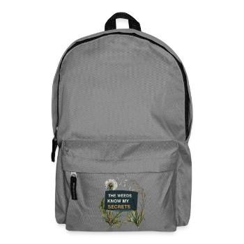 Wilder Garten – Das Unkraut kennt meine Geheimnisse - Rucksack - Mittelgrau - Vorne