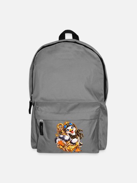 Königliche Möwe Nautik‑Schmuck - Rucksack - Mittelgrau