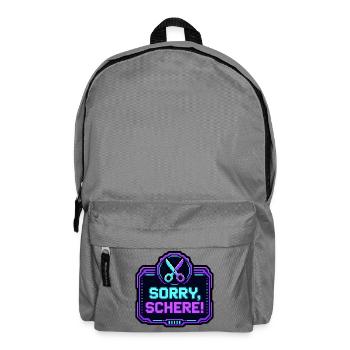 Sorry Schere Retro Arcade Game Over Pixel Shirt - Rucksack - Mittelgrau - Vorne