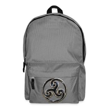 Bretonischer Triskel - Rucksack - Mittelgrau - Vorne