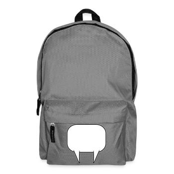 Sprechblase doppelt - Rucksack - Mittelgrau - Vorne