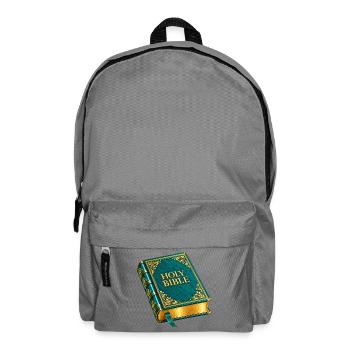 NEU – Preiset das Wort Gottes! - Rucksack - Mittelgrau - Vorne
