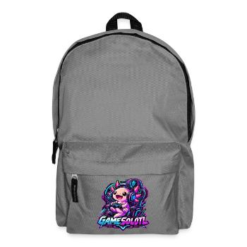  Gamesolotl Axolotl Spieler Cyberpunk - Rucksack - Mittelgrau - Vorne