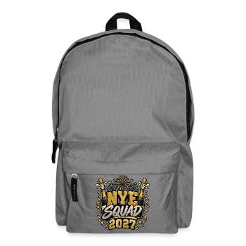 Silvester-Mannschaft 2021 Glitz - Rucksack - Mittelgrau - Vorne
