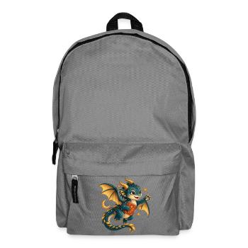 Sternendrache mit Goldenem Buch - Rucksack - Mittelgrau - Vorne