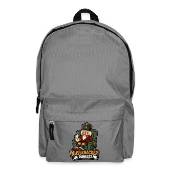 Nussknacker im Ruhestand Rente Renter Shirt - Rucksack - Mittelgrau - Vorne