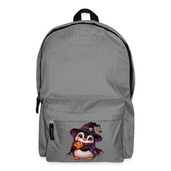 Halloween-Pinguinpinguin - Rucksack - Mittelgrau - Vorne