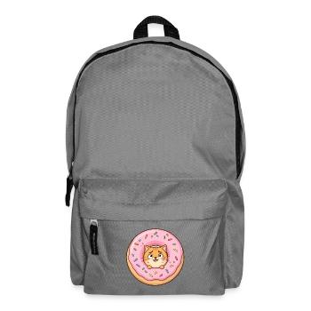 Kawaii Cat Donut Pop - Rucksack - Mittelgrau - Vorne