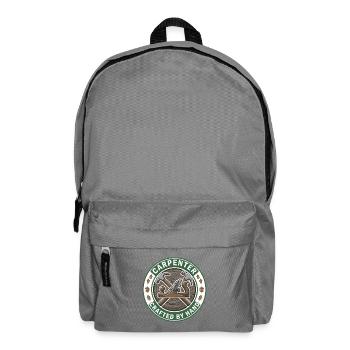 Von Hand gefertigtes Holzbearbeitungsabzeichen Geschenk - Rucksack - Mittelgrau - Vorne
