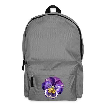 Stiefmütterchenblüte - Rucksack - Mittelgrau - Vorne