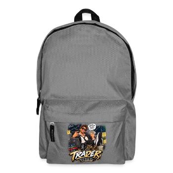 Free Trader: Finanzielle Gewinne und Lachen - Rucksack - Mittelgrau - Vorne