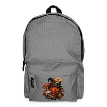 Dunkle Magie: Exklusives Halloween-Design - Rucksack - Mittelgrau - Vorne