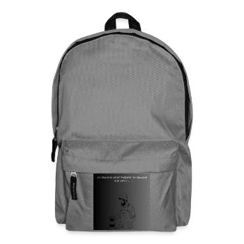 Premium Kaffee Liebhaber T-Shirt - Rucksack - Mittelgrau - Vorne