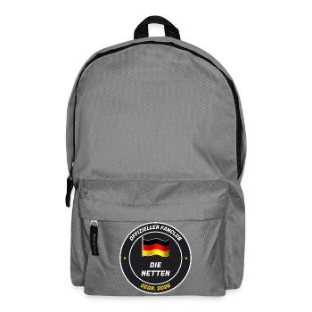 Offizieller Fanclub der Netten - gegr. 2026 - Rucksack - Mittelgrau - Vorne