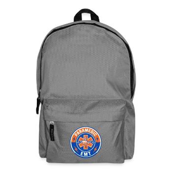 Vintage Paramedic EMT Star Of Life Ambulanzdeckel - Rucksack - Mittelgrau - Vorne