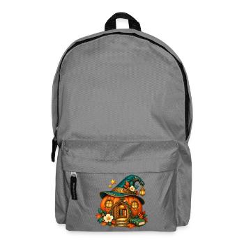 Verzaubertes Kürbishaus - Rucksack - Mittelgrau - Vorne