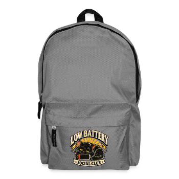 Low Battery Social Club - Rucksack - Mittelgrau - Vorne