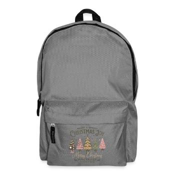 Merry Christmas Joy Tannenbaum Vintage Geschenk - Rucksack - Mittelgrau - Vorne