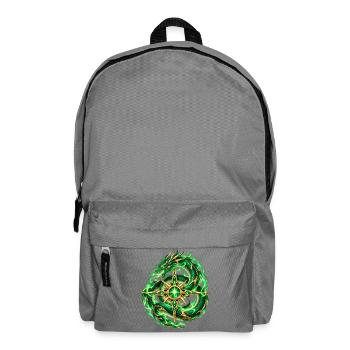 Smaragdgrüner Schlangenstern - Rucksack - Mittelgrau - Vorne