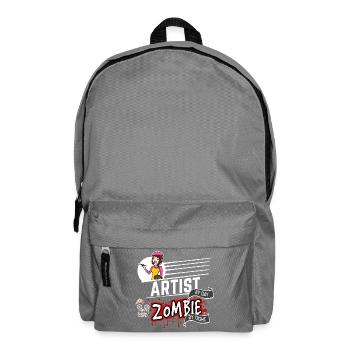 Artist by day Zombie by night - Künstlerin - Rucksack - Mittelgrau - Vorne