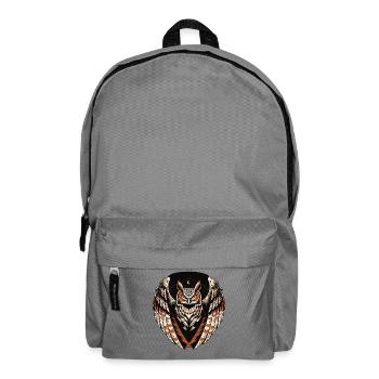 Eule Bergwappen - Rucksack - Mittelgrau - Vorne
