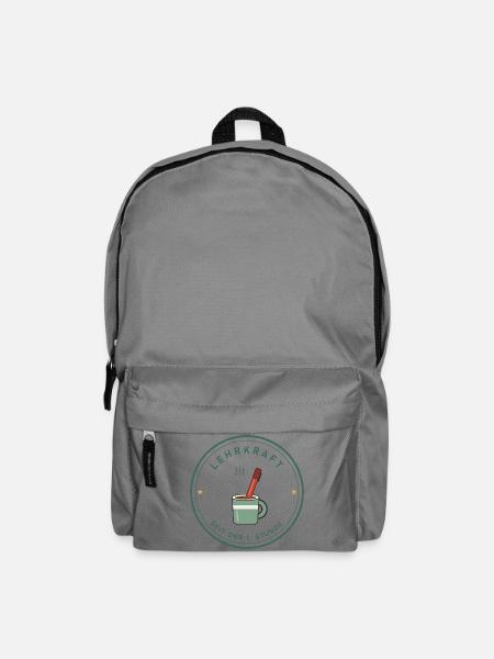 Kaffee & Rotstift Retro für Lehrer und Lehrerinnen - Rucksack - Mittelgrau