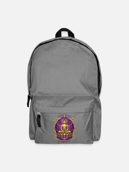 Buddha innerer Frieden und Harmonie - Rucksack - Mittelgrau