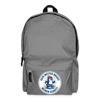 Allwetter-Laufshirt Regen Pinguin - Rucksack - Mittelgrau - Vorne