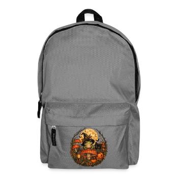Magischer Hexenfrosch im Herbst - Rucksack - Mittelgrau - Vorne