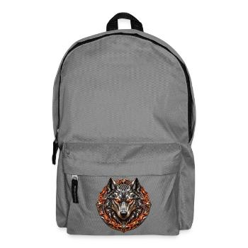 Molten Steel Wolf - Rucksack - Mittelgrau - Vorne