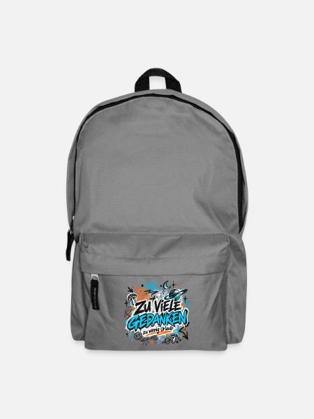 Zu viele Gedanken, zu wenig Urlaub - Rucksack - Mittelgrau