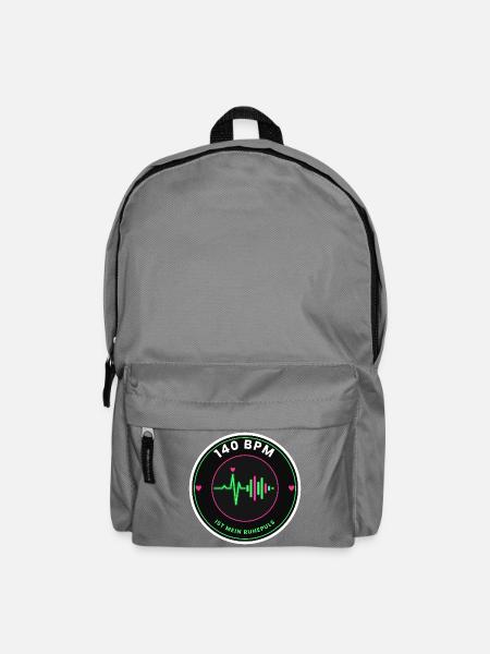 Neon Pulsschlag 140 BPM - Rucksack - Mittelgrau