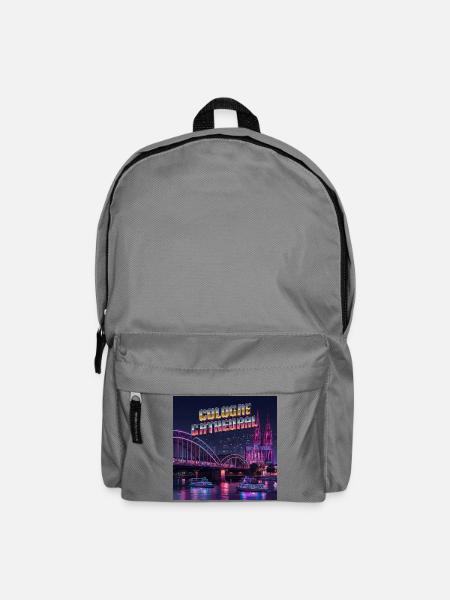 Kölner Dom - Rucksack - Mittelgrau