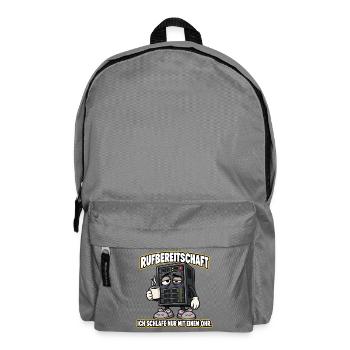 Rufbereitschaft – Lustiger IT-Admin-Server - Rucksack - Mittelgrau - Vorne