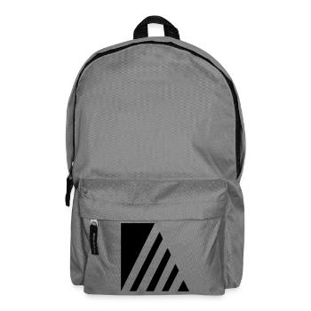 Rayures élégantes - Sac à dos - gris éléphant - Devant