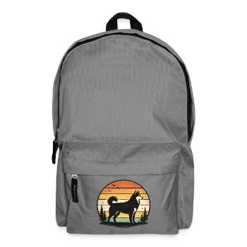 Husky Retro Sunset - Backpack - elephant grey - Front